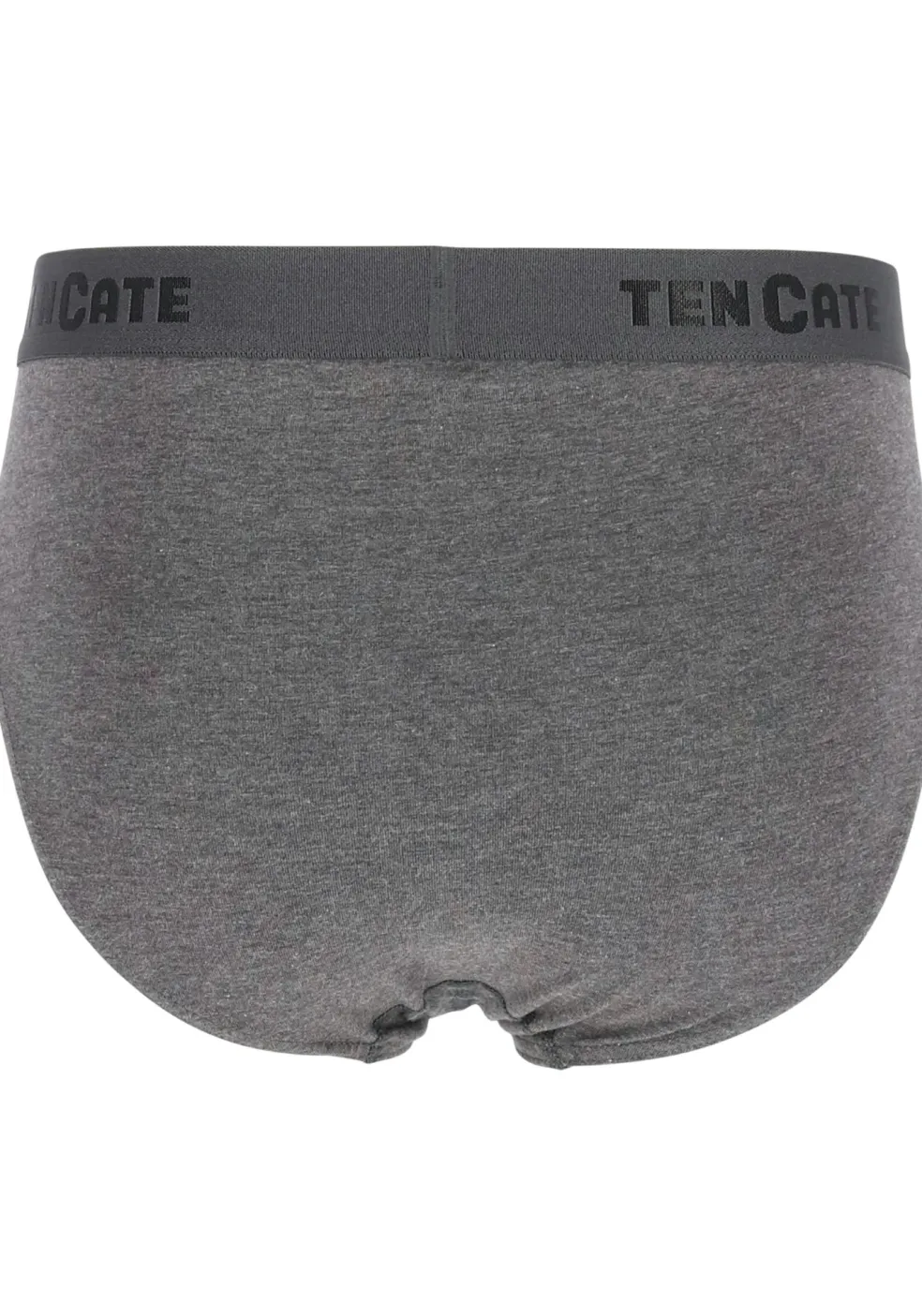 TEN CATE Basics men slip (2-pack), heren sportslips, antraciet grijs melange