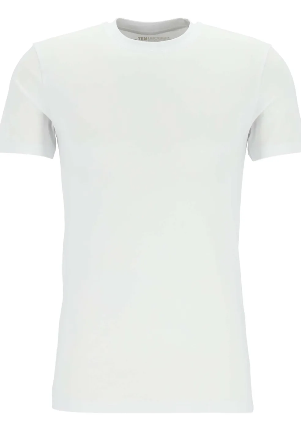 TEN CATE Basics men T-shirt (2-pack), heren T-shirts brede O-hals, wit