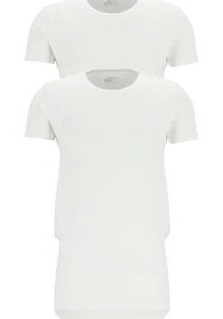 TEN CATE Basics men T-shirt (2-pack), heren T-shirts O-hals, wit