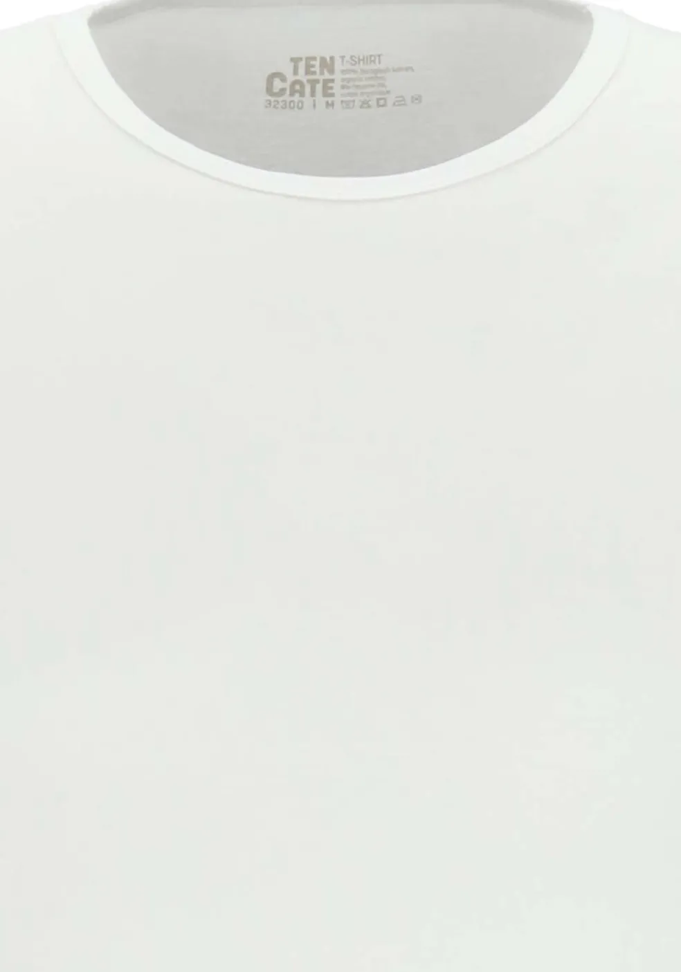 TEN CATE Basics men T-shirt (2-pack), heren T-shirts O-hals, wit