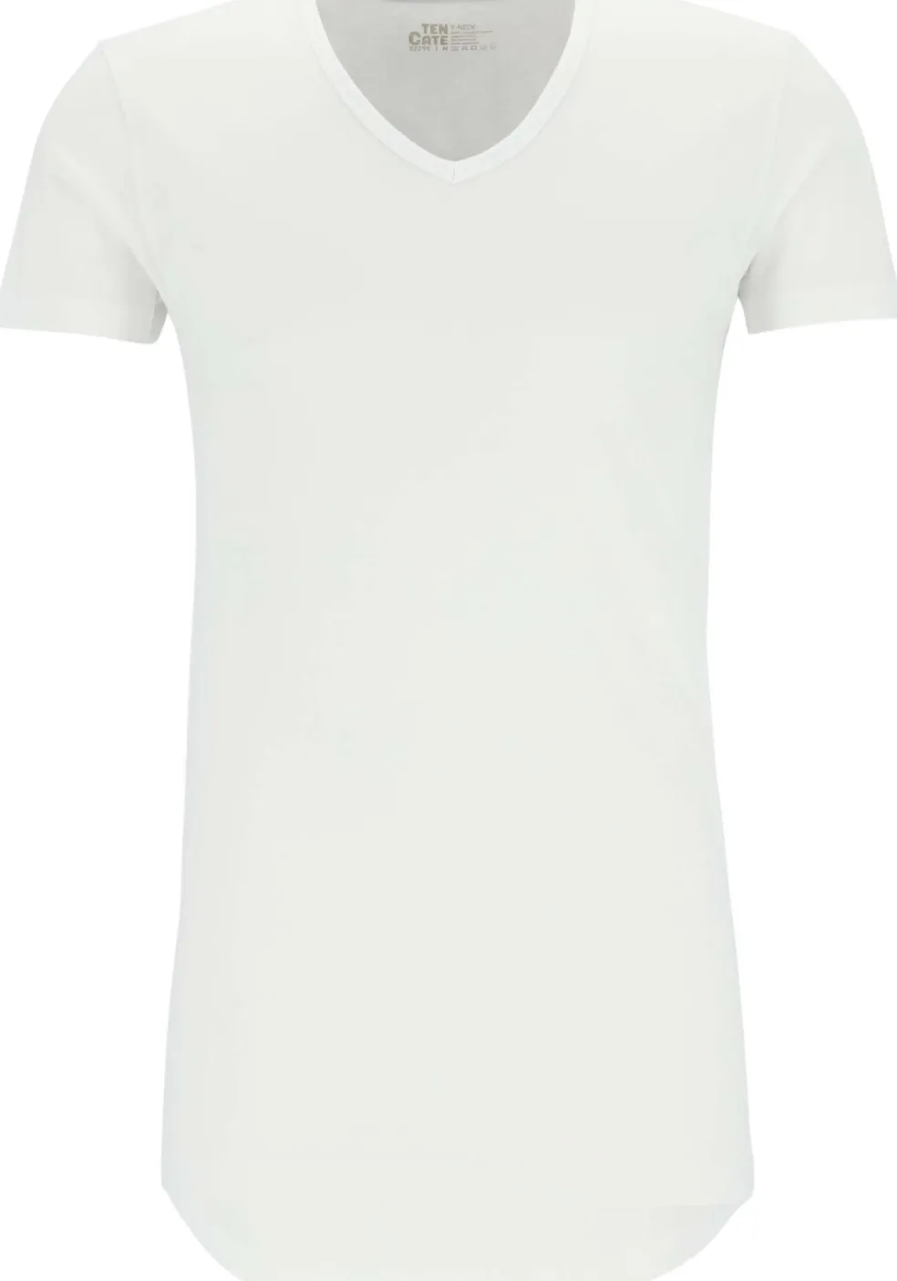 TEN CATE Basics men T-shirt (2-pack), heren T-shirts V-hals, wit