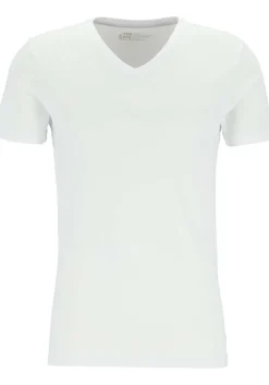 TEN CATE Basics men T-shirt (2-pack), heren T-shirts V-hals, wit