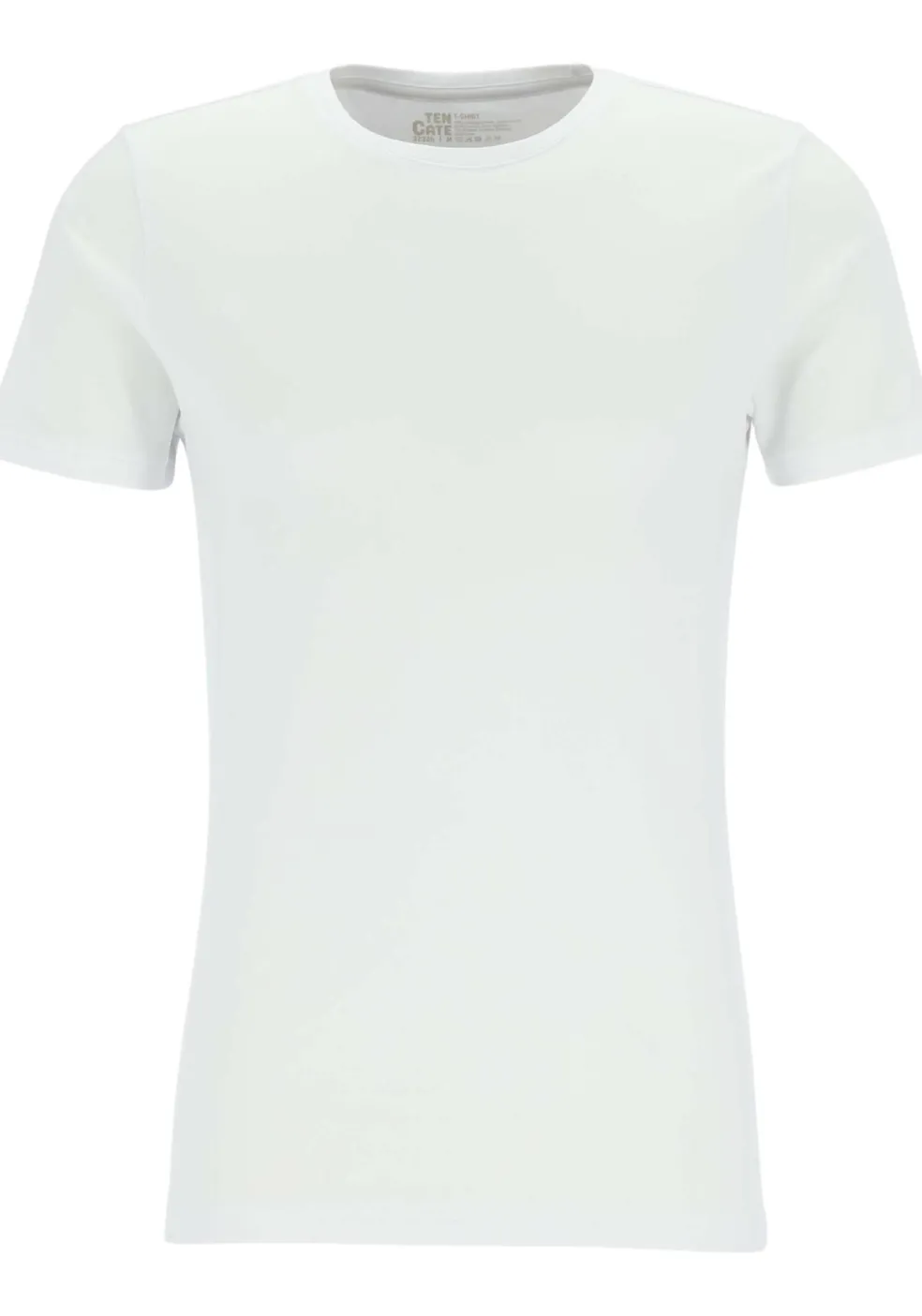 TEN CATE Basics men T-shirt (2-pack), heren T-shirts O-hals, wit