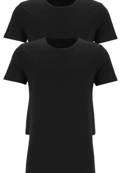 TEN CATE Basics men T-shirt (2-pack), heren T-shirts O-hals, zwart
