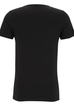 TEN CATE Basics men T-shirt (2-pack), heren T-shirts O-hals, zwart