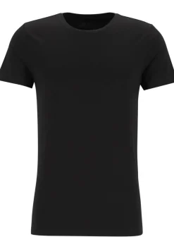 TEN CATE Basics men T-shirt (2-pack), heren T-shirts O-hals, zwart