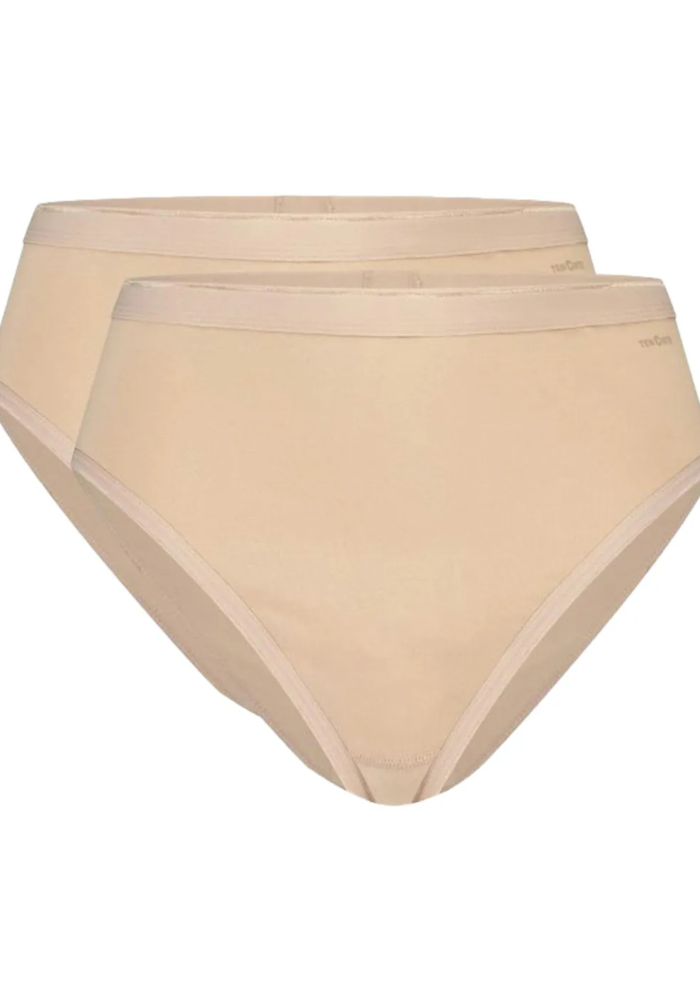 TEN CATE Basics women high leg (2-pack), dames Highleg hoge taille, beige