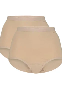 TEN CATE Basics women high waist (2-pack), dames High waist hoge taille, beige