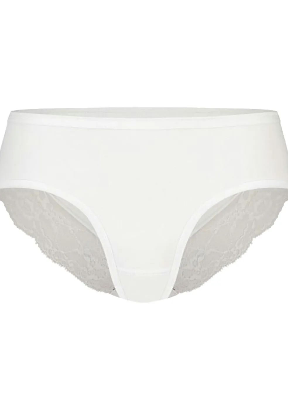 TEN CATE Basics women hipster met kant (1-pack), dames slip lage taille, wit