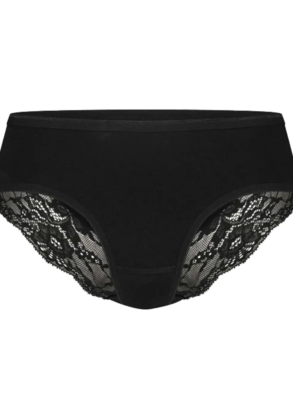 TEN CATE Basics women hipster met kant (1-pack), dames slip lage taille, zwart