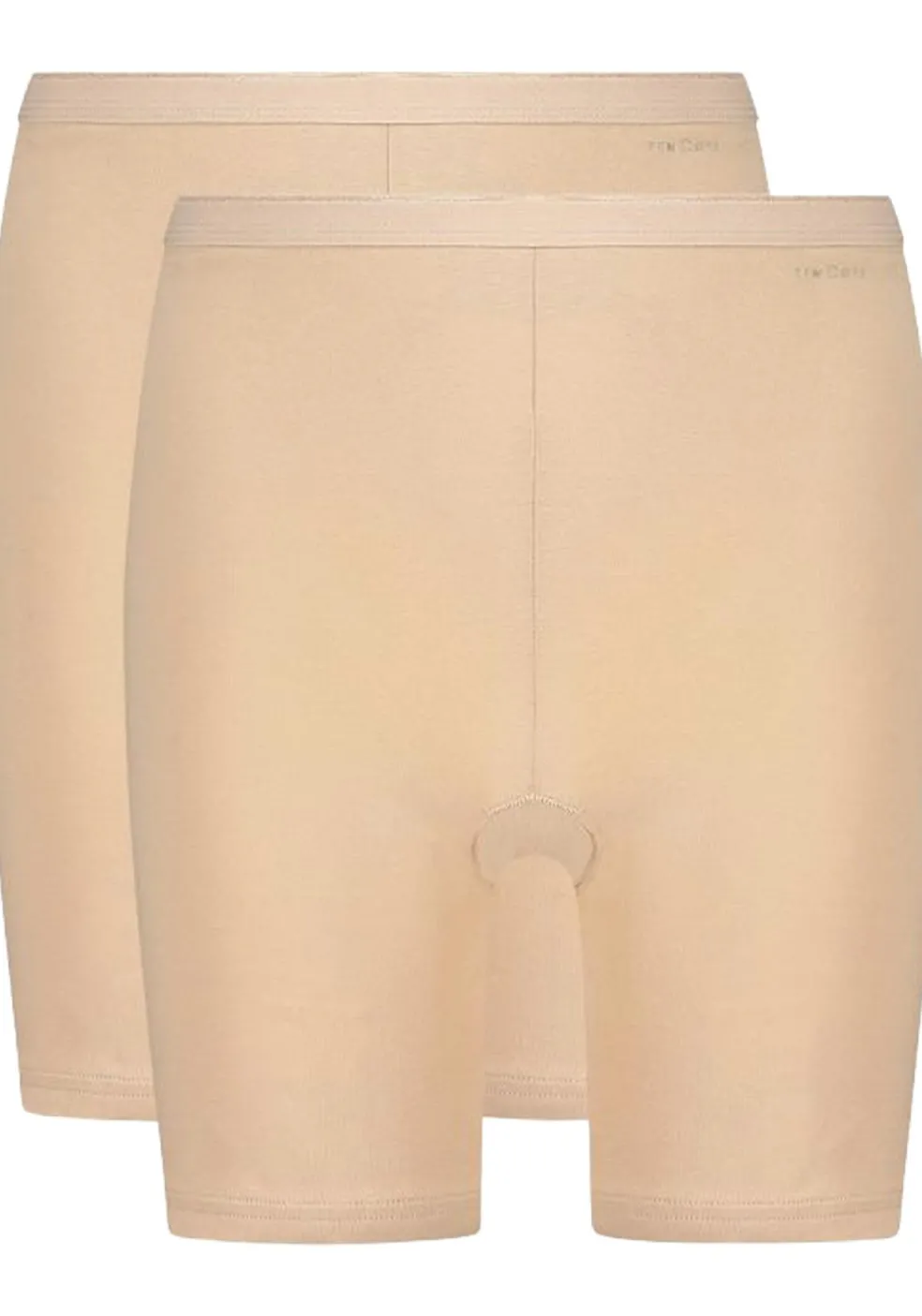 TEN CATE Basics women long shorts (2-pack), dames longshort hoge taille, beige