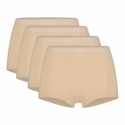 TEN CATE Basics women shorts (4-pack), dames Shorts hoge taille, beige