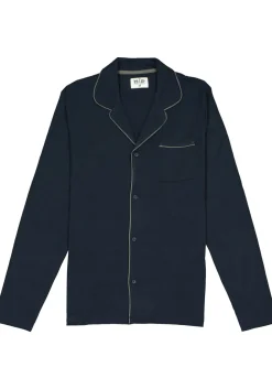 TEN CATE men pyjama, met knoopjes, donkerblauw
