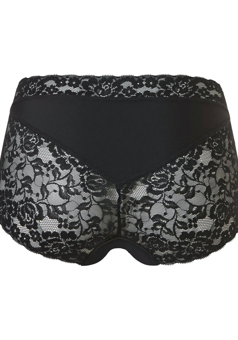 TEN CATE Secrets Lace women high waist brief (1-pack), dames slip hoge taille, zwart