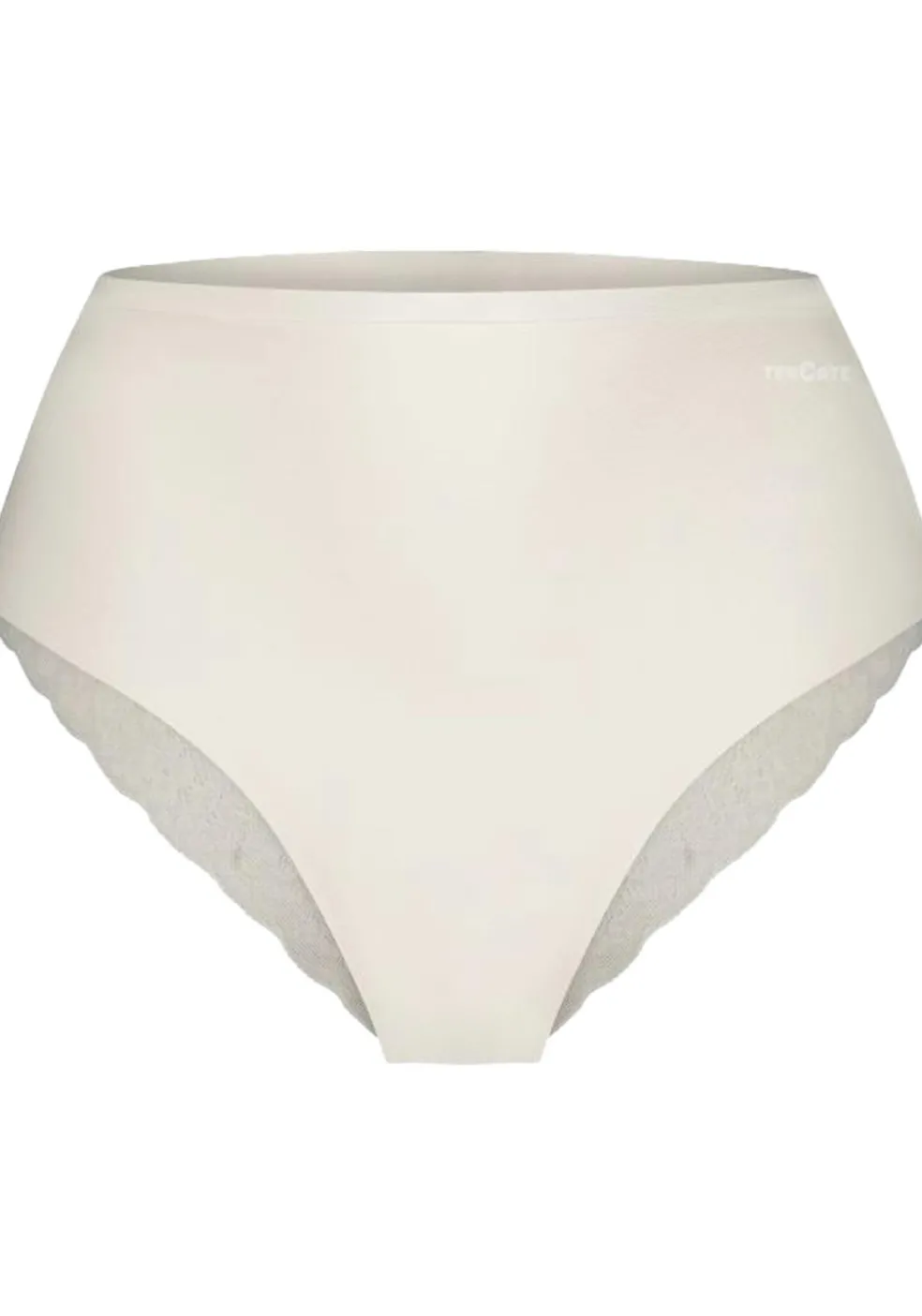 TEN CATE Secrets Lace women high waist brazilian met kant (1-pack), dames slip hoge taille, gebroken wit