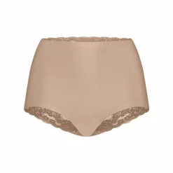 TEN CATE Secrets Lace women high waist met kant (1-pack), dames High waist hoge taille, walnoot bruin