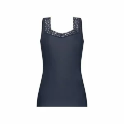 TEN CATE Secrets Lace women singlet met kant (1-pack), dames singlet, donker marine