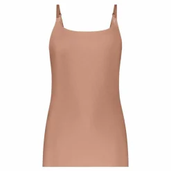 TEN CATE Secrets Lace women spaghetti top (1-pack), dames singlet, roze bruin