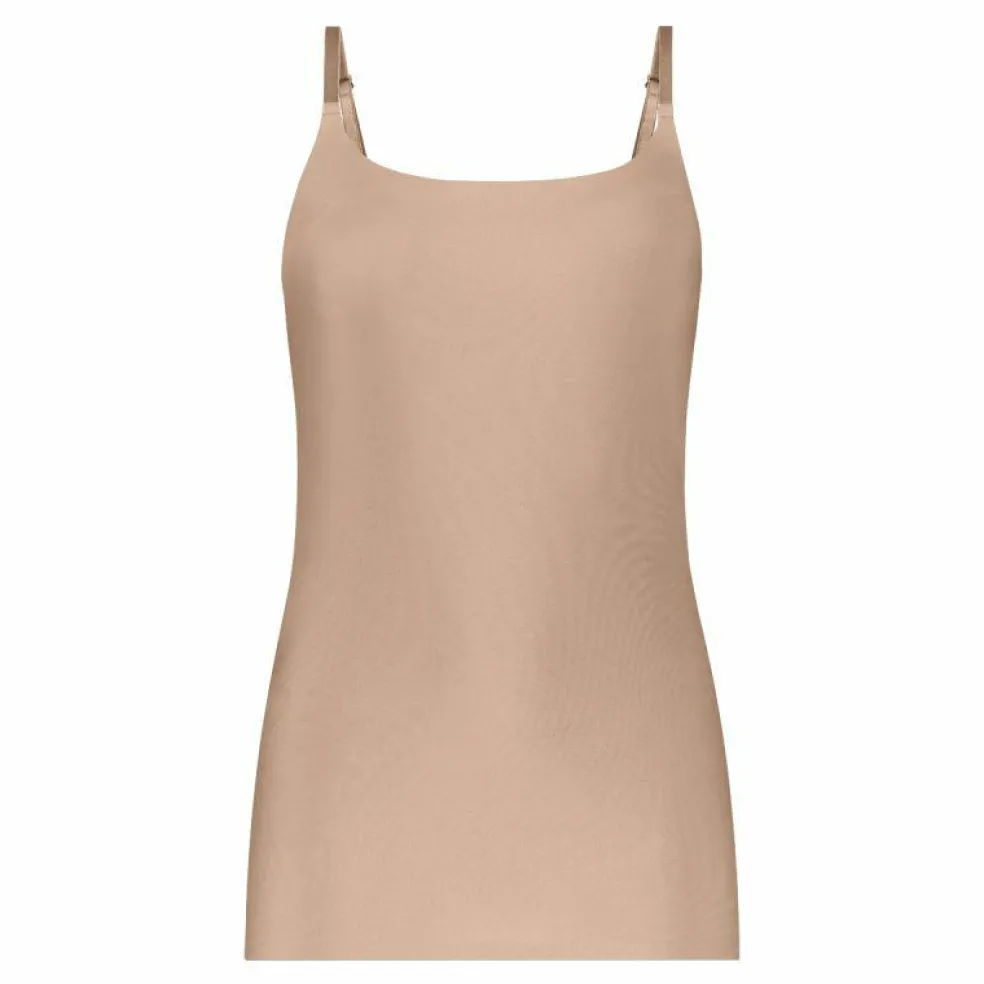 TEN CATE Secrets Lace women spaghetti top (1-pack), dames singlet, walnoot bruin