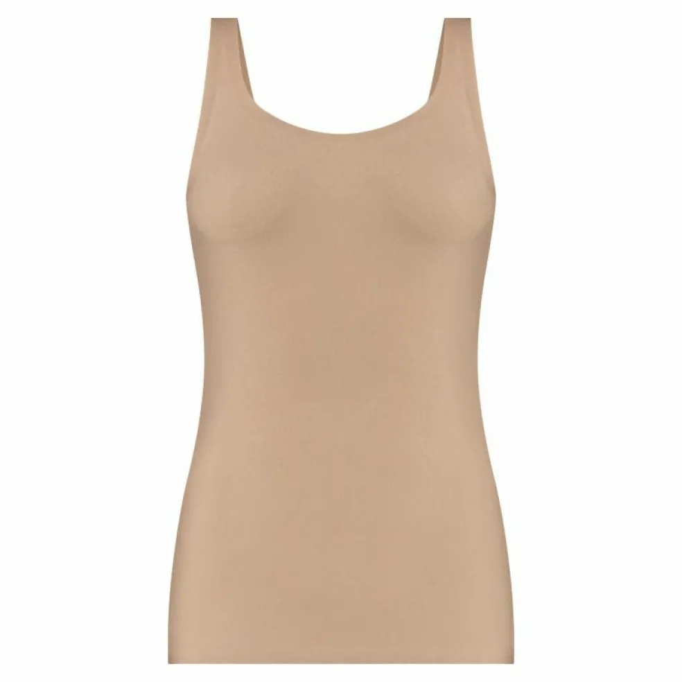 TEN CATE Secrets women 2-way singlet cotton (1-pack), dames singlet, walnoot bruin