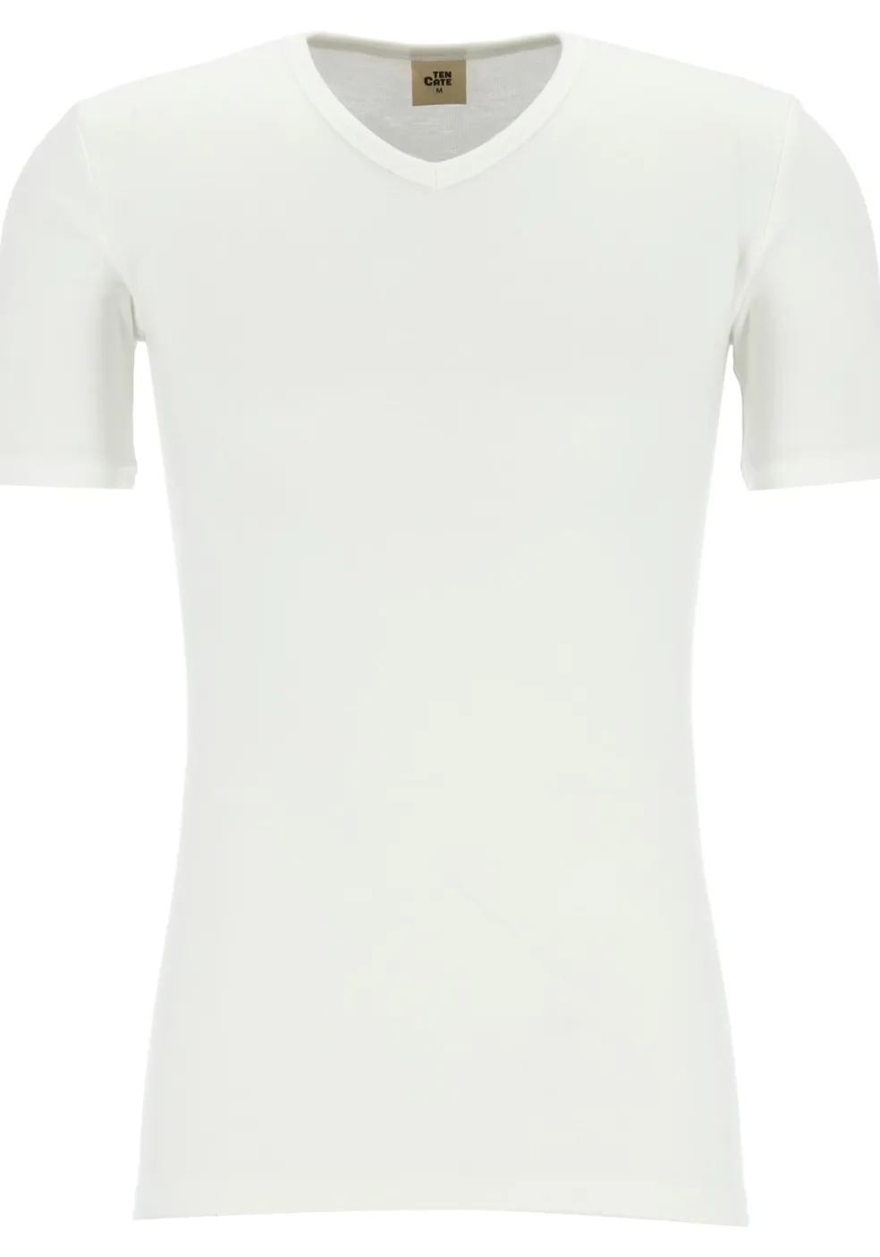 TEN CATE Thermo men V-neck, heren thermo T-shirt V-hals, wit