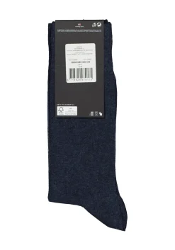 Tommy Hilfiger Check Socks (2-pack), herensokken katoen, geruit en uni, jeans blauw
