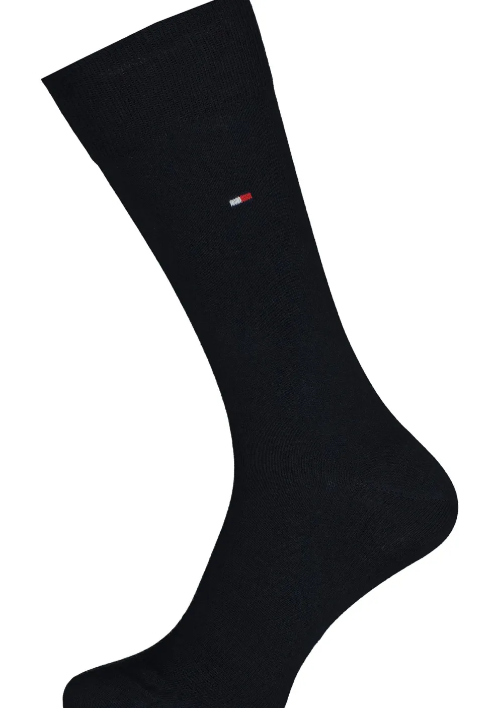 Tommy Hilfiger Check Socks (2-pack), herensokken katoen, geruit en uni, donkerblauw