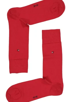 Tommy Hilfiger Classic Socks (2-pack), herensokken katoen, rood en blauw
