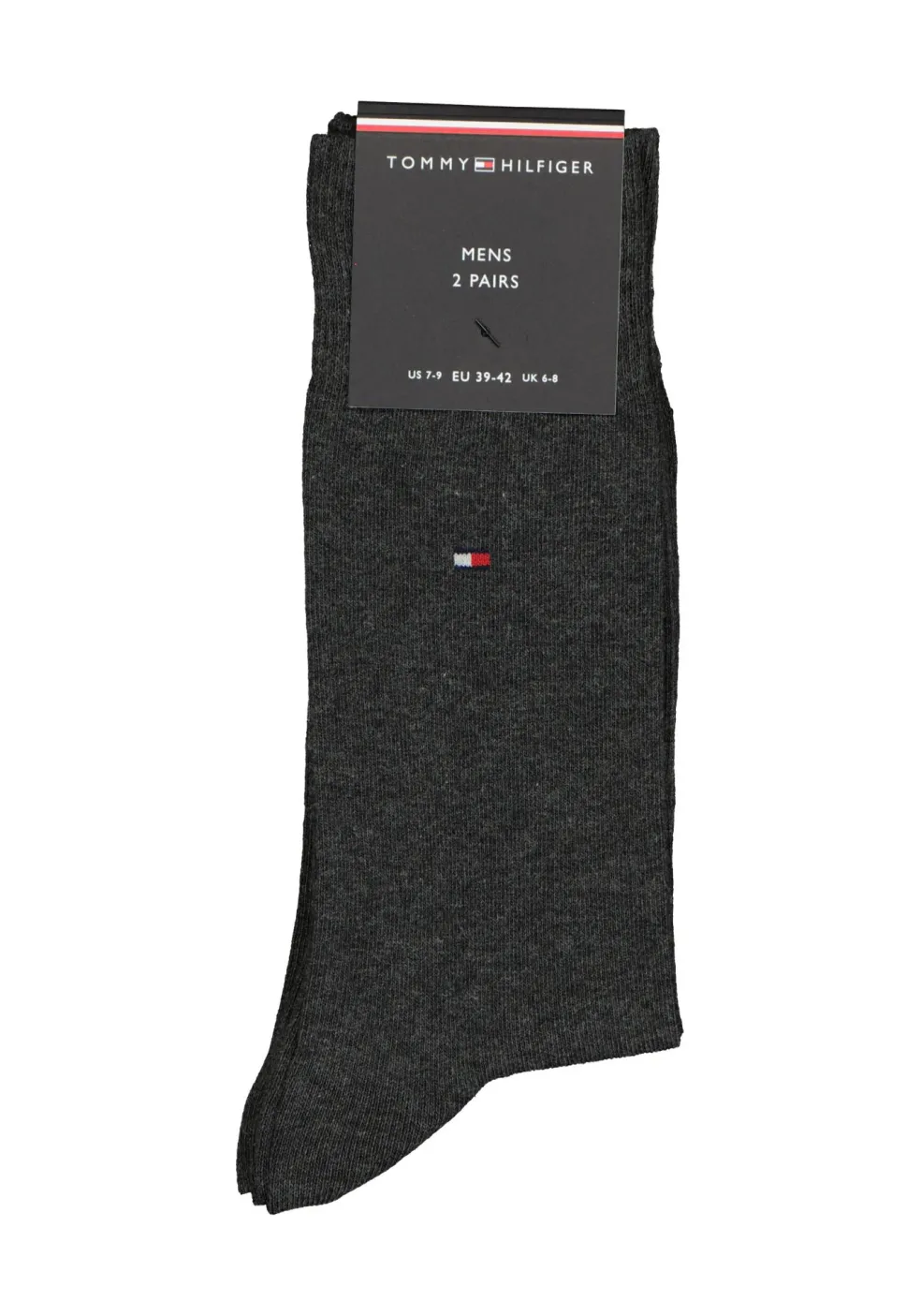 Tommy Hilfiger Classic Socks (2-pack), herensokken katoen, antraciet melange