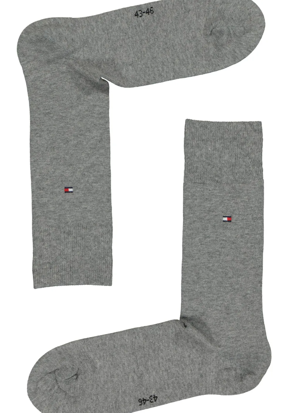 Tommy Hilfiger Classic Socks (2-pack), herensokken katoen, grijs melange