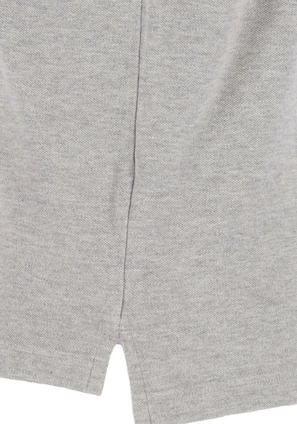 Tommy Hilfiger Core slim fit polo, heren polo met contrastbiezen, grijs melange