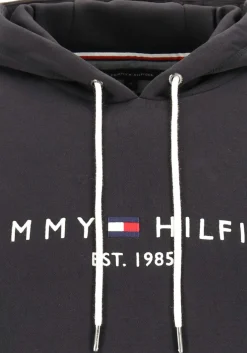 Tommy Hilfiger Core Tommy logo hoody, regular fit heren sweathoodie, zwart