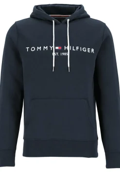 Tommy Hilfiger Core Tommy logo hoody, regular fit heren sweathoodie, donkerblauw
