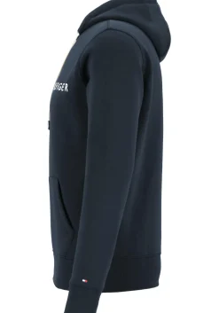 Tommy Hilfiger Core Tommy logo hoody, regular fit heren sweathoodie, donkerblauw