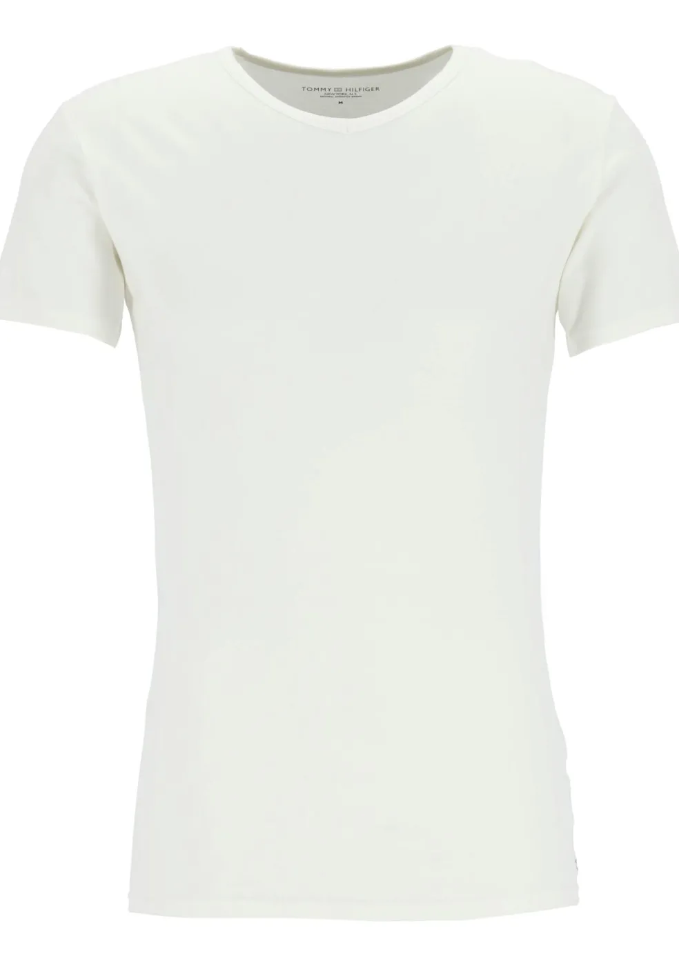 Tommy Hilfiger Cotton stretch T-shirts (3-pack), heren T-shirt V-hals, zwart, grijs en wit