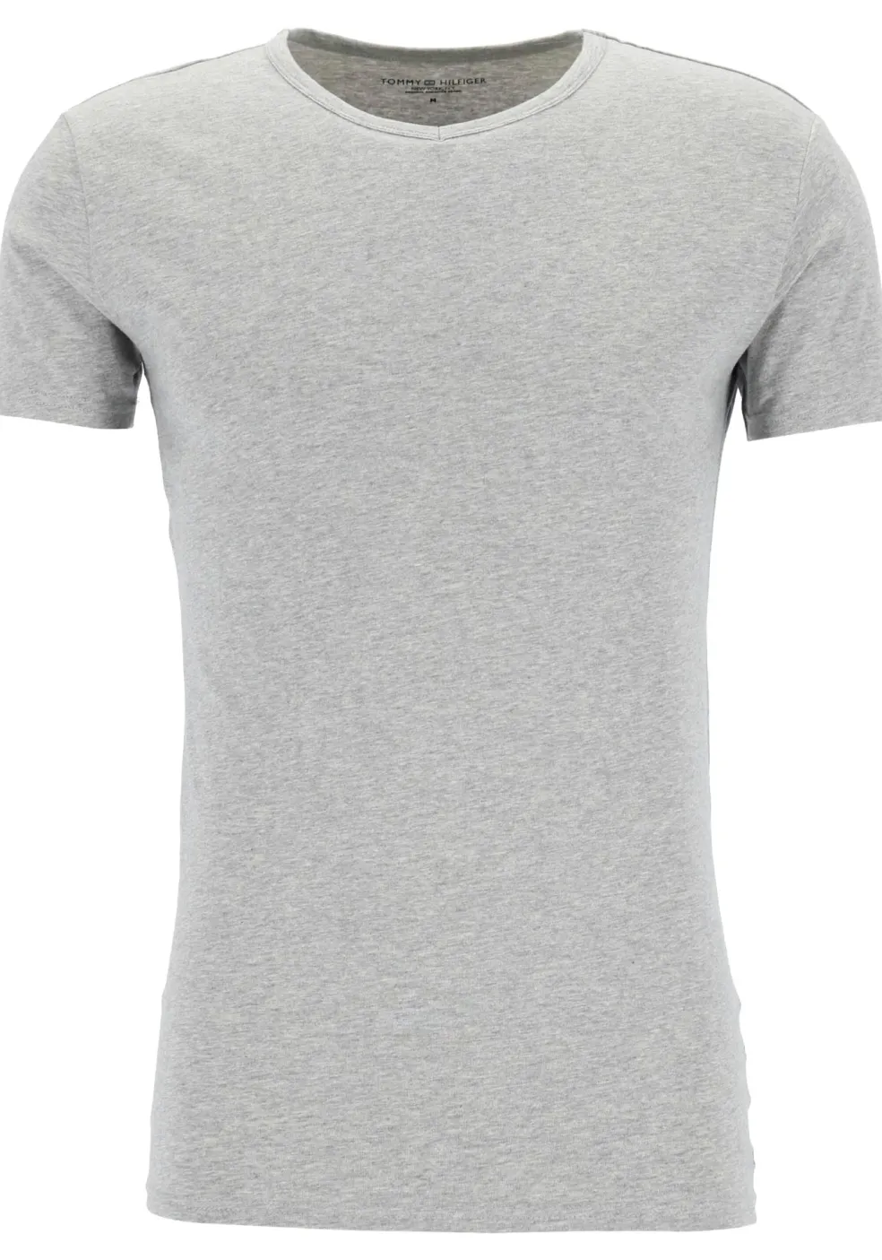 Tommy Hilfiger Cotton stretch T-shirts (3-pack), heren T-shirt V-hals, zwart, grijs en wit