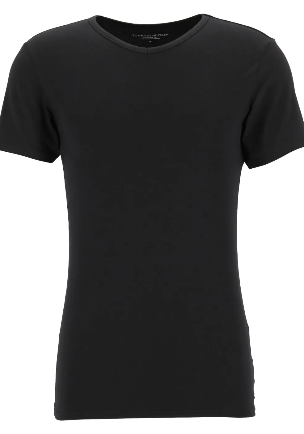 Tommy Hilfiger Cotton stretch T-shirts (3-pack), heren T-shirt V-hals, zwart, grijs en wit