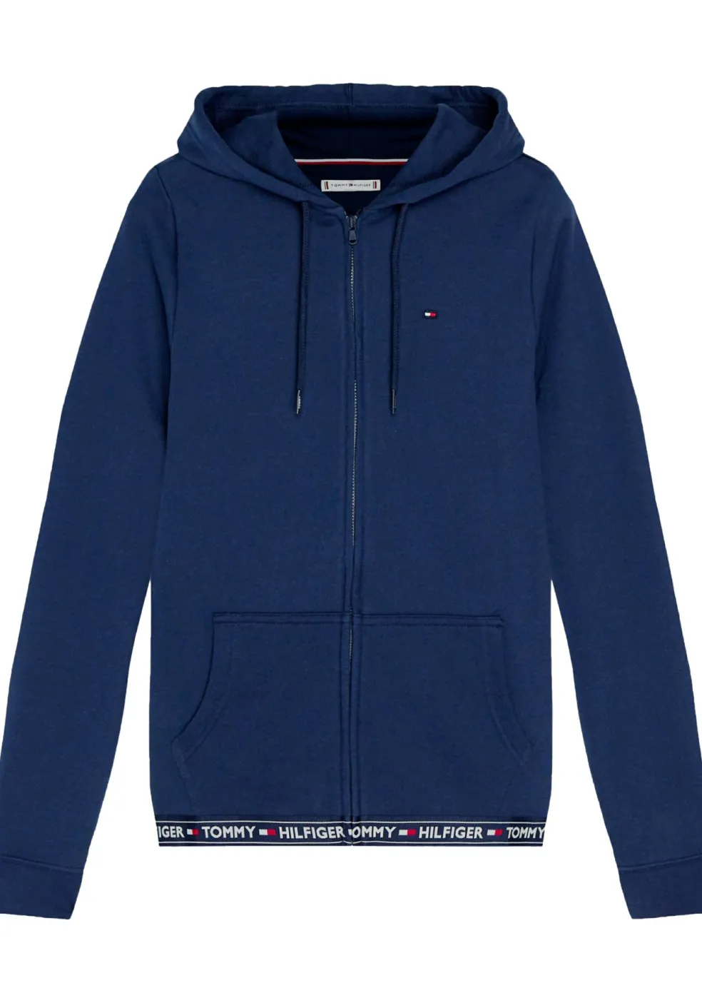 Tommy Hilfiger dames Authentic hoodie, sweatvest met capuchon, middeldik, donkerblauw