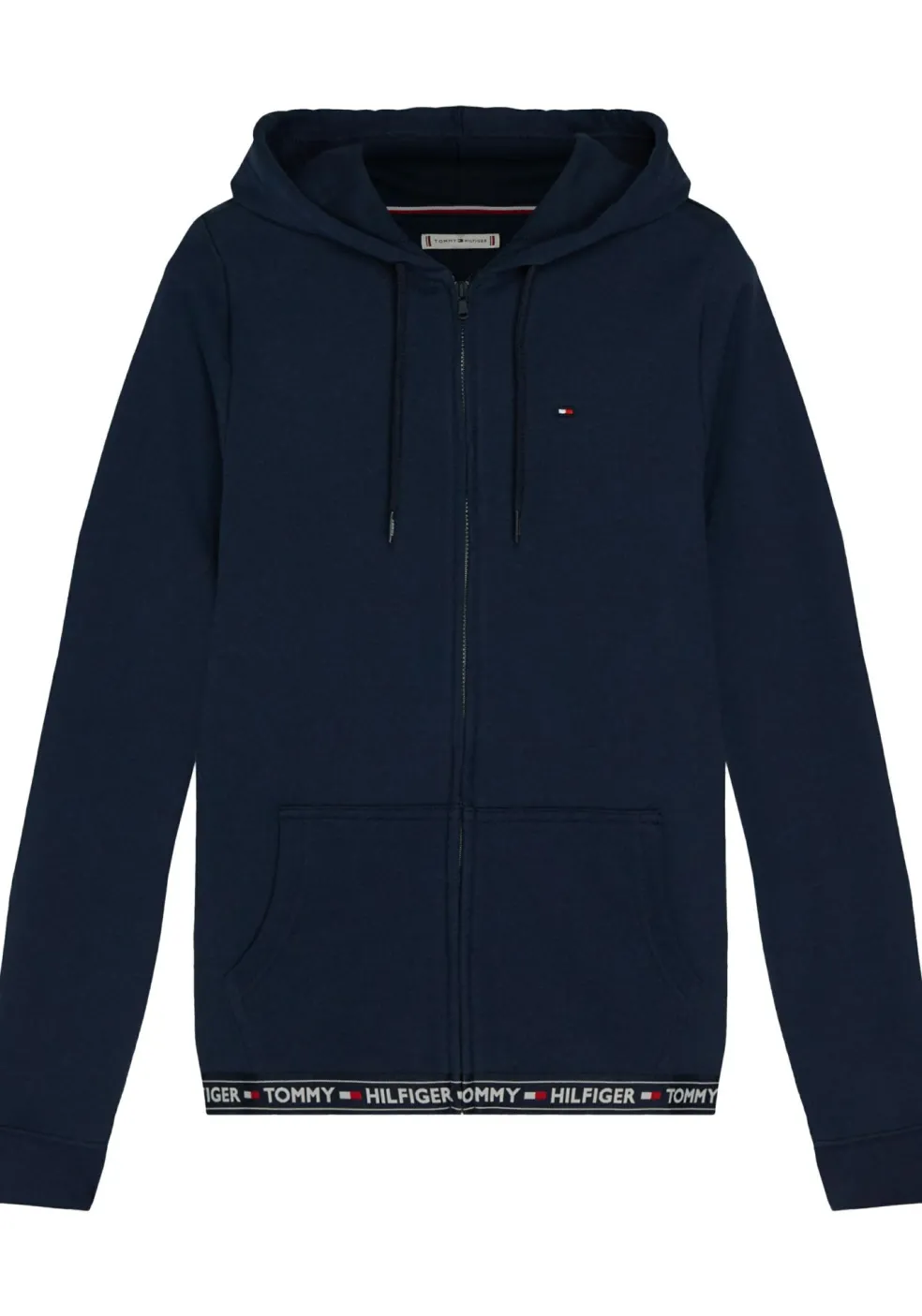 Tommy Hilfiger dames Authentic hoodie, sweatvest met capuchon, middeldik, donkerblauw