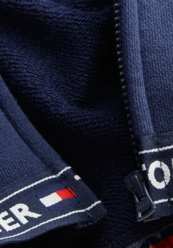 Tommy Hilfiger dames Authentic hoodie, sweatvest met capuchon, middeldik, donkerblauw