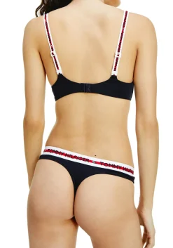 Tommy Hilfiger dames Nature Tech triangel BH, katoen met modal gevoerd, donkerblauw