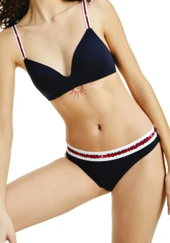 Tommy Hilfiger dames Nature Tech triangel BH, katoen met modal gevoerd, donkerblauw