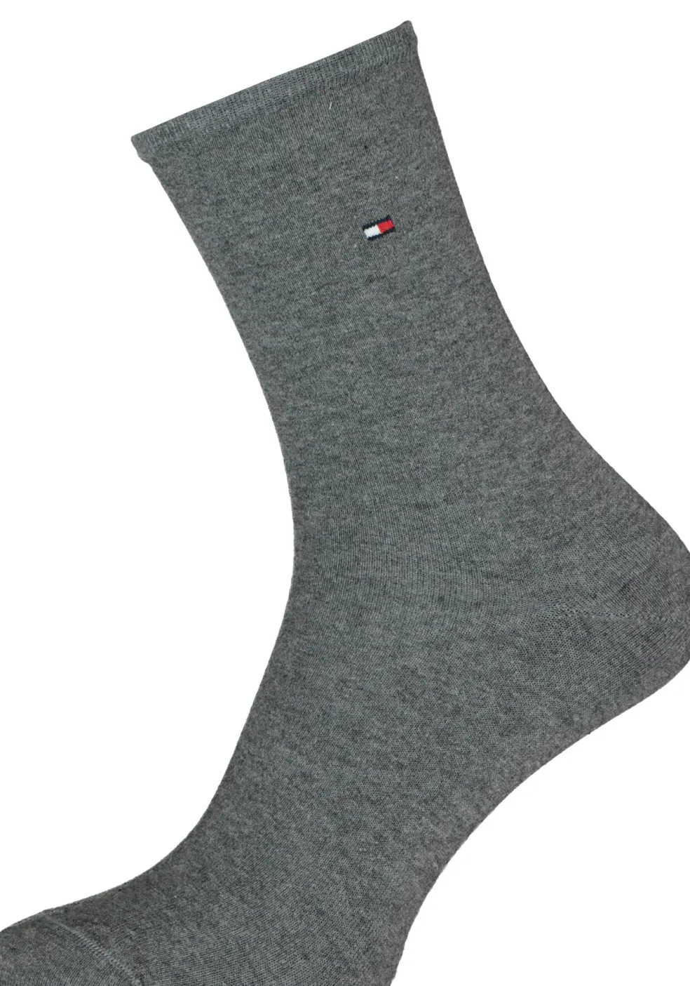 Tommy Hilfiger damessokken Casual (2-pack), uni katoen, midden grijs melange