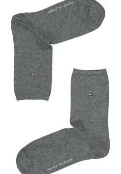 Tommy Hilfiger damessokken Casual (2-pack), uni katoen, midden grijs melange