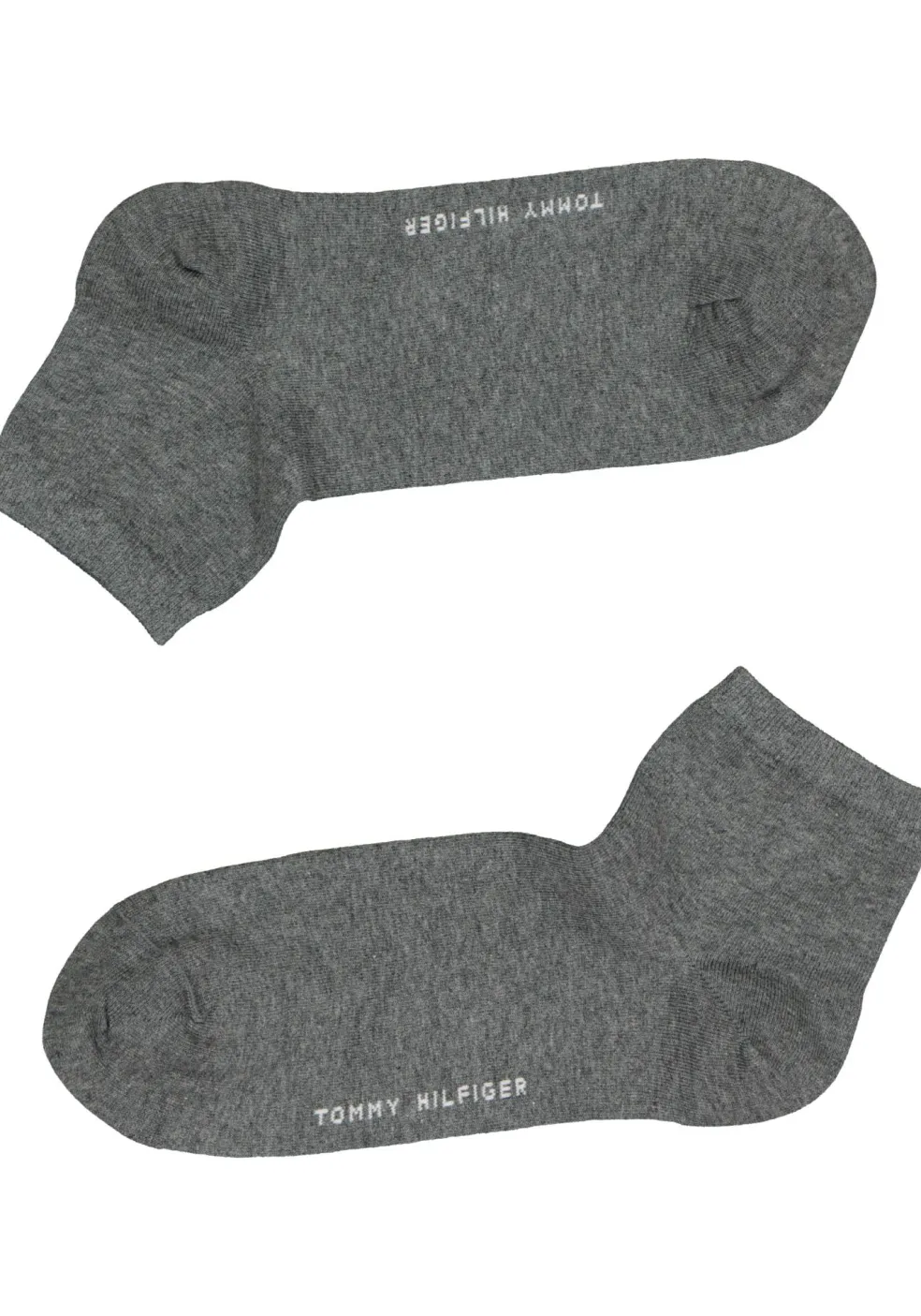Tommy Hilfiger damessokken Casual Short (2-pack), korte sokken katoen, midden grijs melange