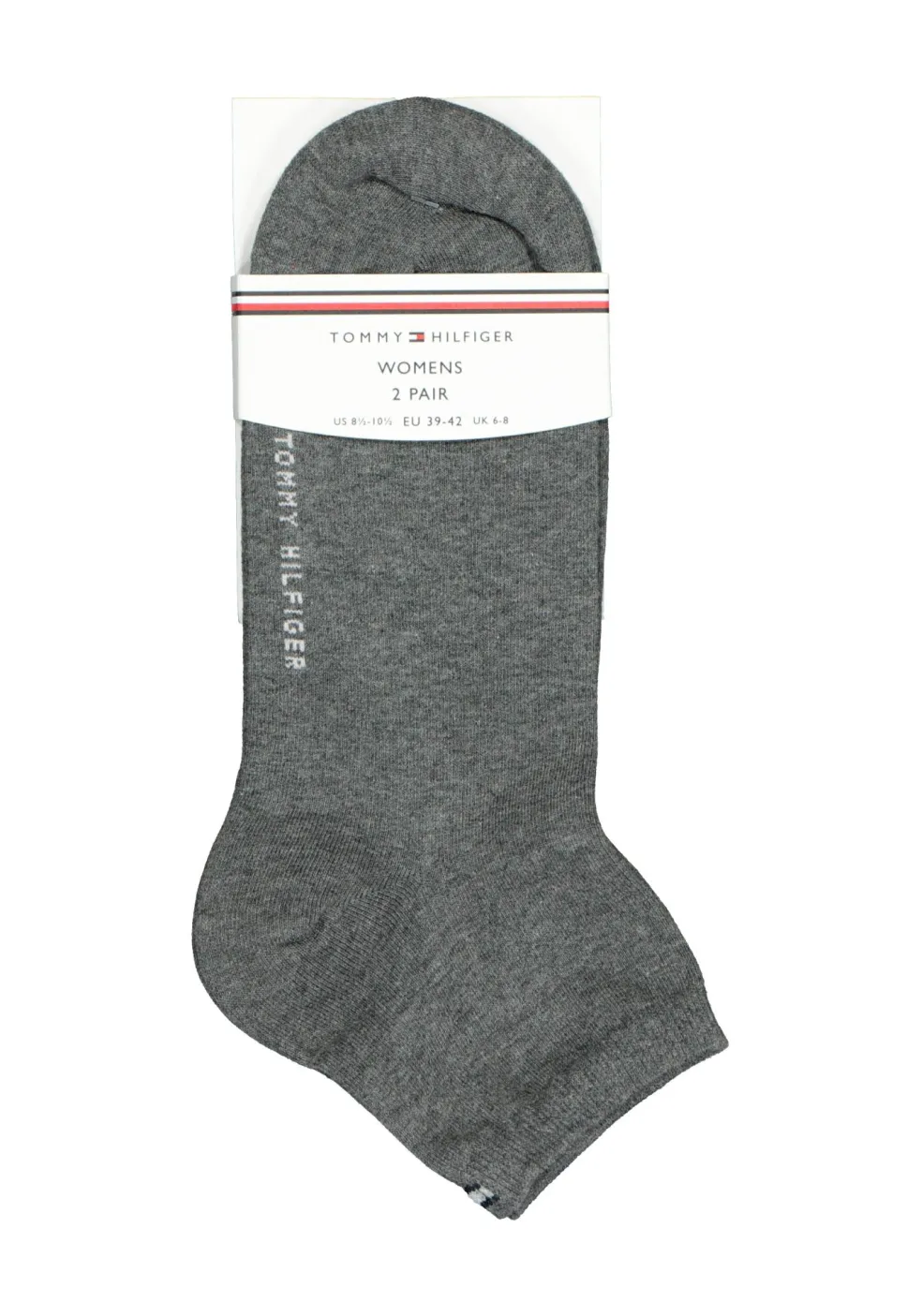 Tommy Hilfiger damessokken Casual Short (2-pack), korte sokken katoen, midden grijs melange