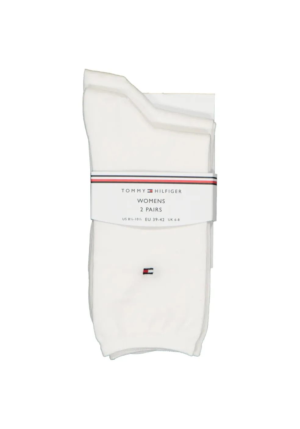 Tommy Hilfiger damessokken Casual (2-pack), uni katoen, wit