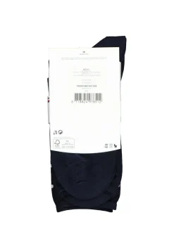 Tommy Hilfiger damessokken Dot (2-pack), uni en gestipt katoen, donkerblauw met wit