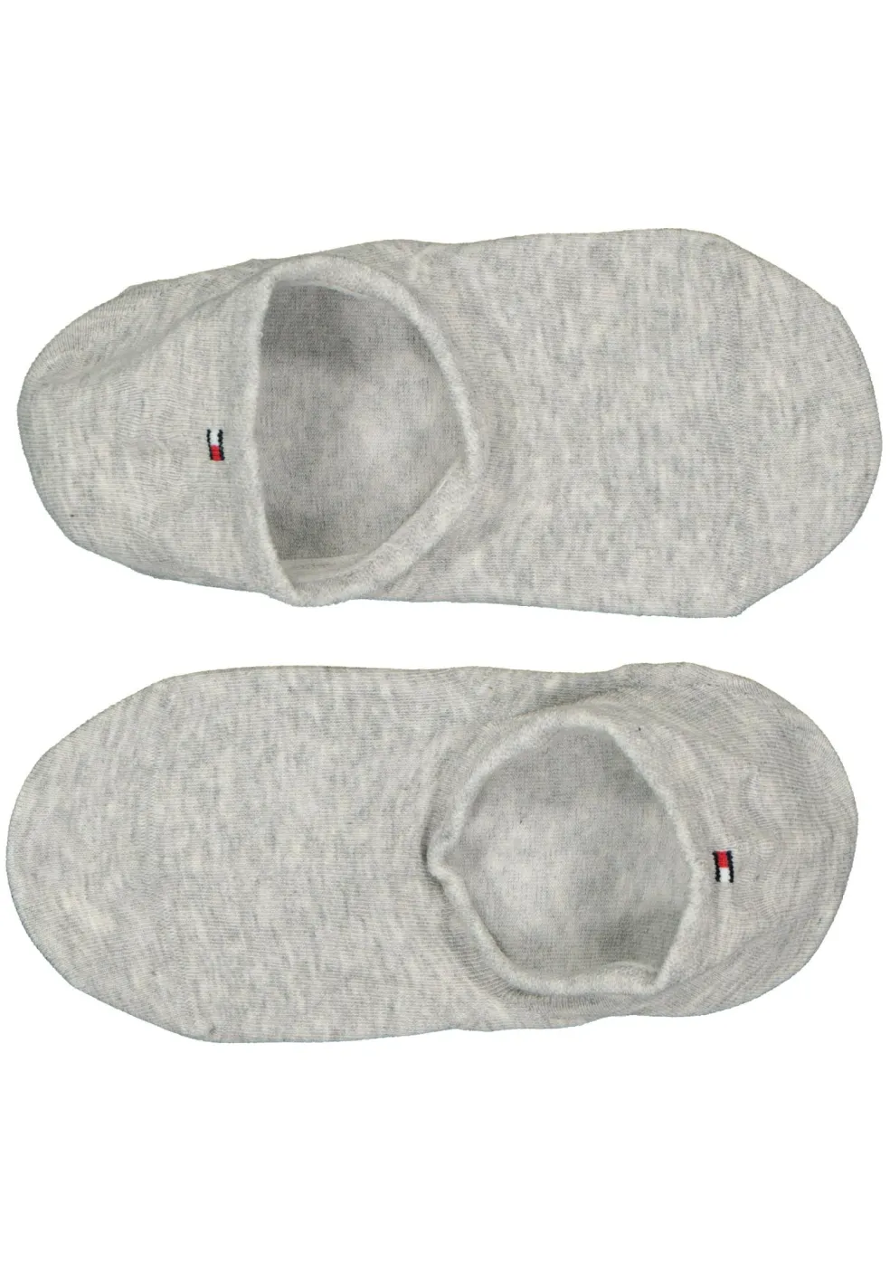 Tommy Hilfiger damessokken Footie (2-pack), onzichtbare sneakersokken katoen, grijs melange