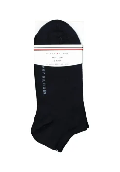 Tommy Hilfiger damessokken Sneaker (2-pack), korte enkelsok katoen, donkerblauw